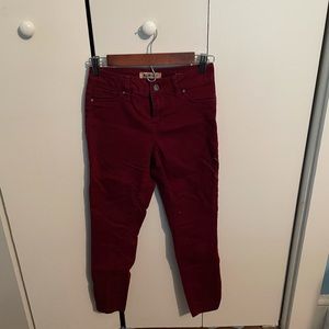 Burgundy Jeans
